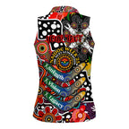 Personalised Dragons NRL Celebrating 50 Years of Naidoc Women Sleeveless Polo Shirt NAIDOC Week 2025 Aboriginal