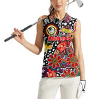 Personalised Dragons NRL Celebrating 50 Years of Naidoc Women Sleeveless Polo Shirt NAIDOC Week 2025 Aboriginal