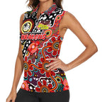 Personalised Dragons NRL Celebrating 50 Years of Naidoc Women Sleeveless Polo Shirt NAIDOC Week 2025 Aboriginal
