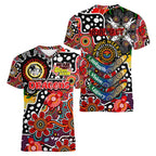 Personalised Dragons NRL Celebrating 50 Years of Naidoc Women V-Neck T-Shirt NAIDOC Week 2025 Aboriginal
