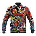 Personalised Roosters NRL Celebrating 50 Years of Naidoc Baseball Jacket NAIDOC Week 2025 Aboriginal