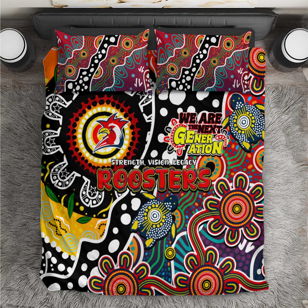 Roosters NRL Celebrating 50 Years of Naidoc Bedding Set NAIDOC Week 2025 Aboriginal