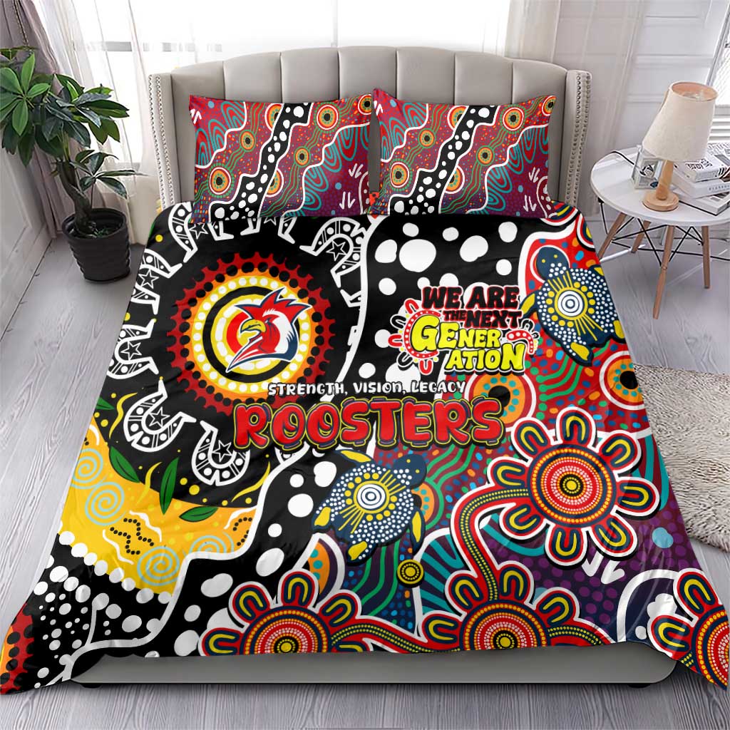 Roosters NRL Celebrating 50 Years of Naidoc Bedding Set NAIDOC Week 2025 Aboriginal