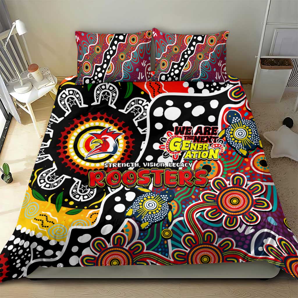 Roosters NRL Celebrating 50 Years of Naidoc Bedding Set NAIDOC Week 2025 Aboriginal