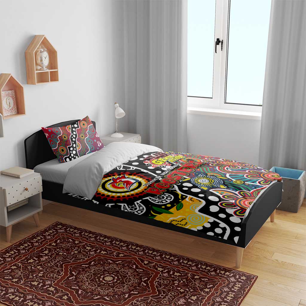 Roosters NRL Celebrating 50 Years of Naidoc Bedding Set NAIDOC Week 2025 Aboriginal