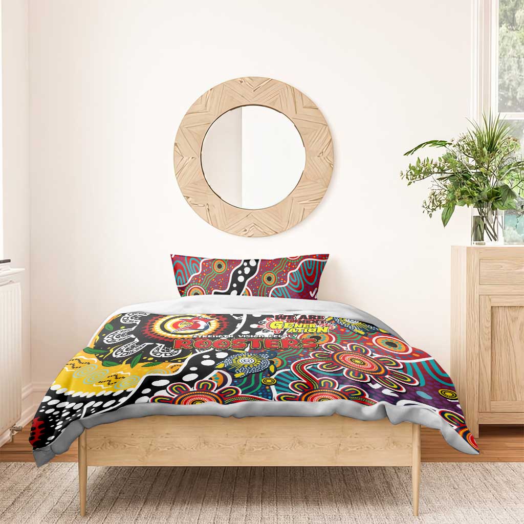 Roosters NRL Celebrating 50 Years of Naidoc Bedding Set NAIDOC Week 2025 Aboriginal