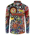 Personalised Roosters NRL Celebrating 50 Years of Naidoc Button Sweatshirt NAIDOC Week 2025 Aboriginal