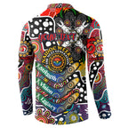 Personalised Roosters NRL Celebrating 50 Years of Naidoc Button Sweatshirt NAIDOC Week 2025 Aboriginal