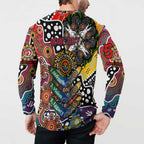 Personalised Roosters NRL Celebrating 50 Years of Naidoc Button Sweatshirt NAIDOC Week 2025 Aboriginal