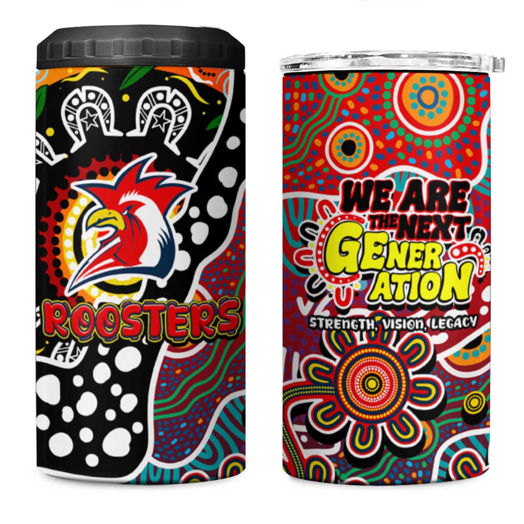 Roosters NRL Celebrating 50 Years of Naidoc 4 in 1 Can Cooler Tumbler NAIDOC Week 2025 Aboriginal