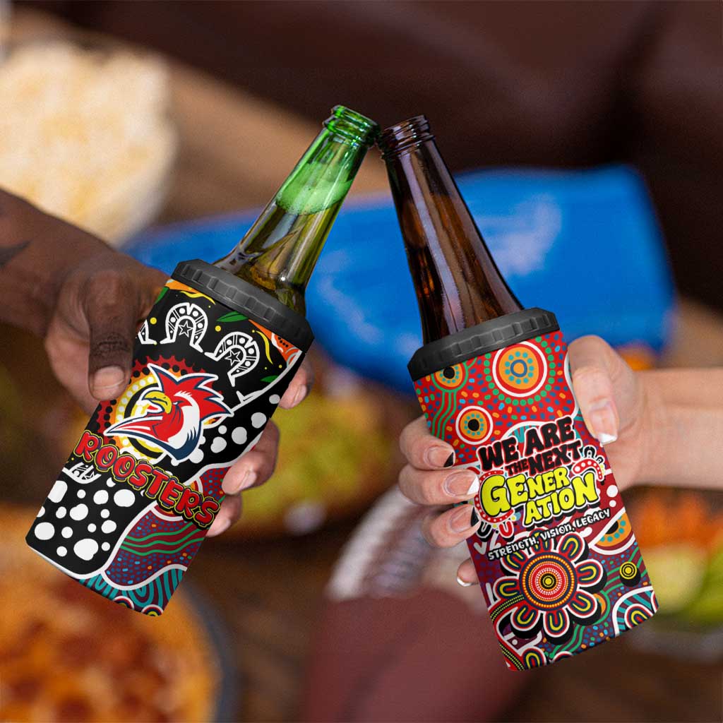Roosters NRL Celebrating 50 Years of Naidoc 4 in 1 Can Cooler Tumbler NAIDOC Week 2025 Aboriginal