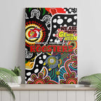 Roosters NRL Celebrating 50 Years of Naidoc Canvas Wall Art NAIDOC Week 2025 Aboriginal