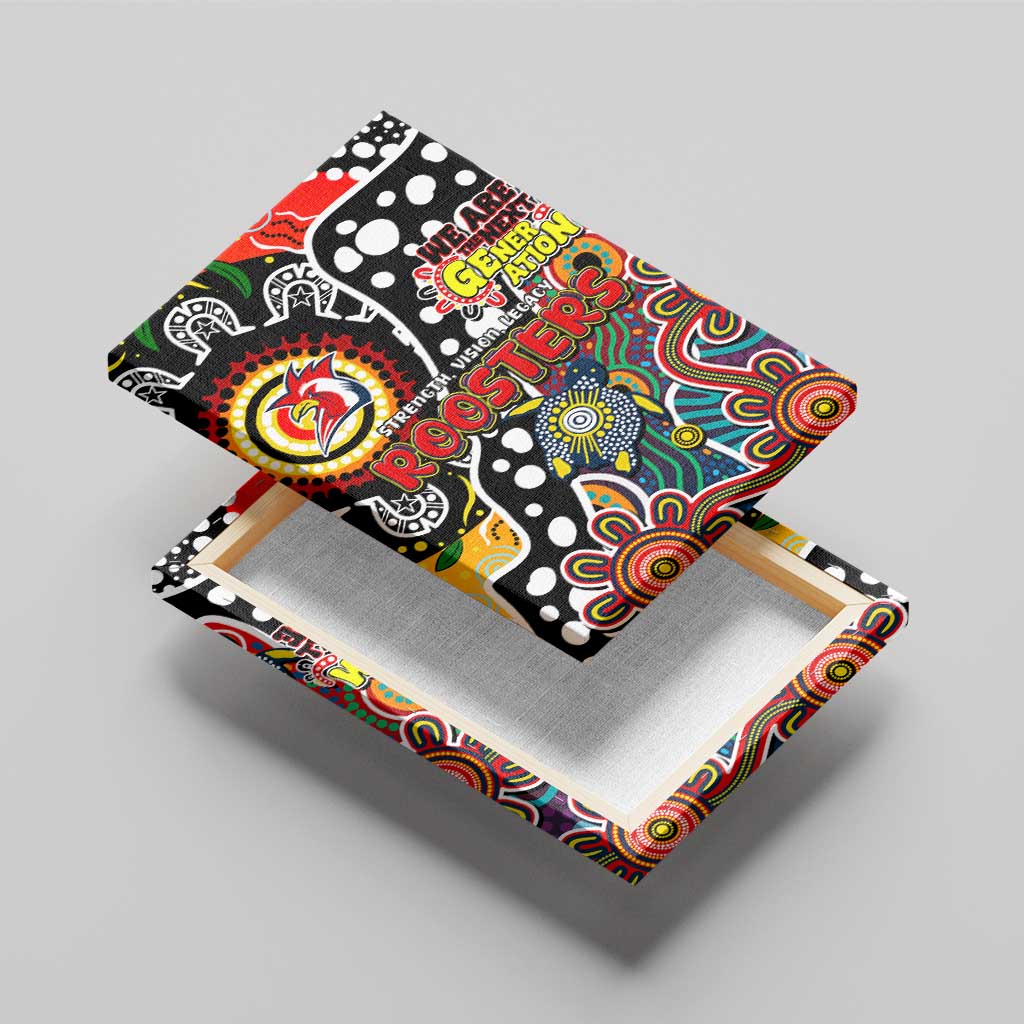 Roosters NRL Celebrating 50 Years of Naidoc Canvas Wall Art NAIDOC Week 2025 Aboriginal