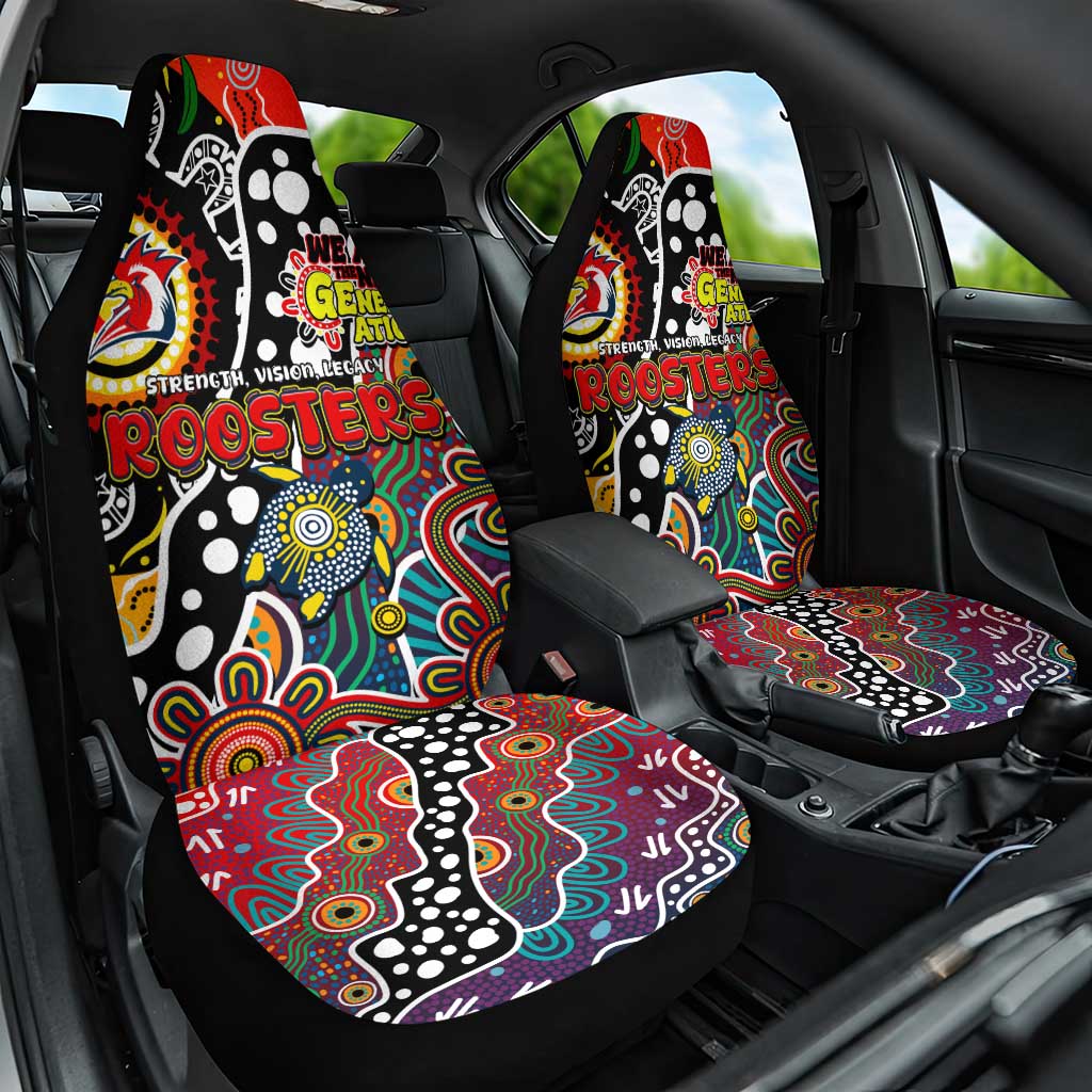 Roosters NRL Celebrating 50 Years of Naidoc Car Seat Cover NAIDOC Week 2025 Aboriginal