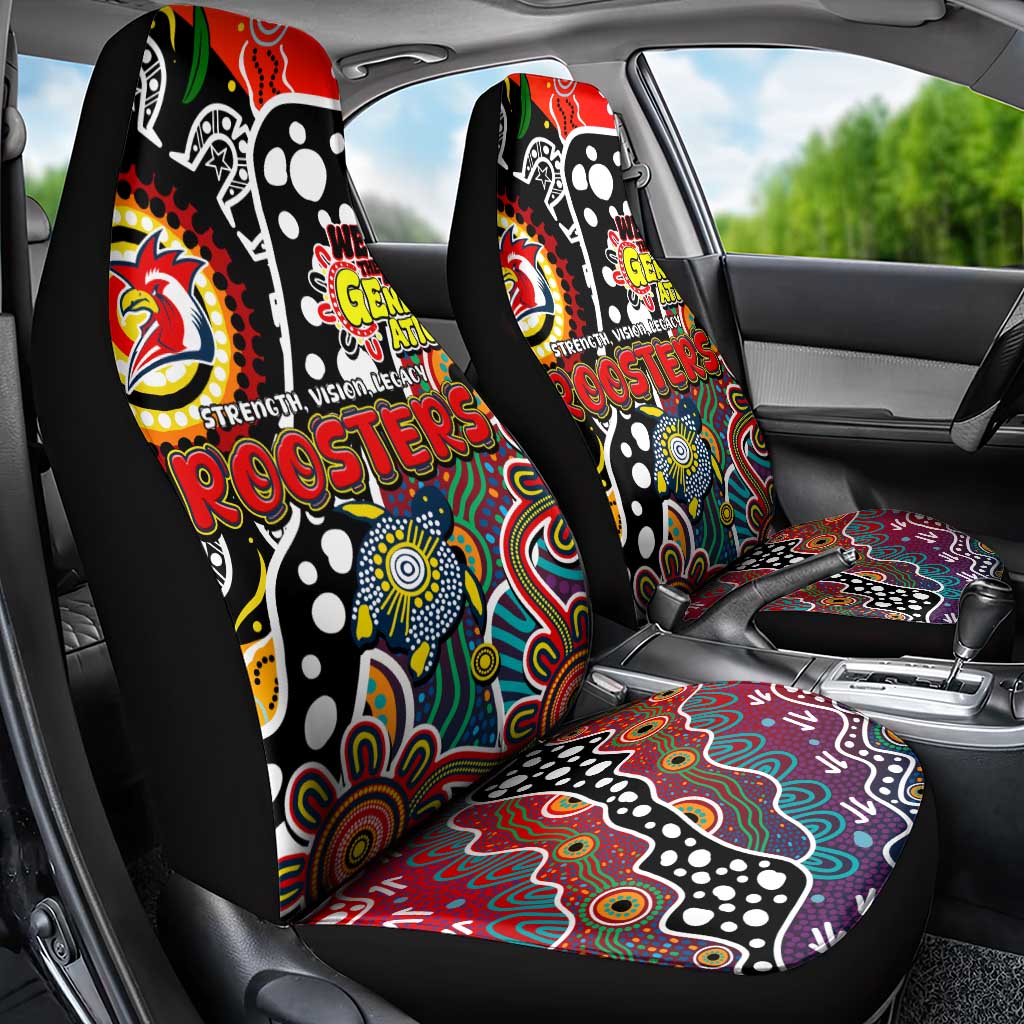 Roosters NRL Celebrating 50 Years of Naidoc Car Seat Cover NAIDOC Week 2025 Aboriginal