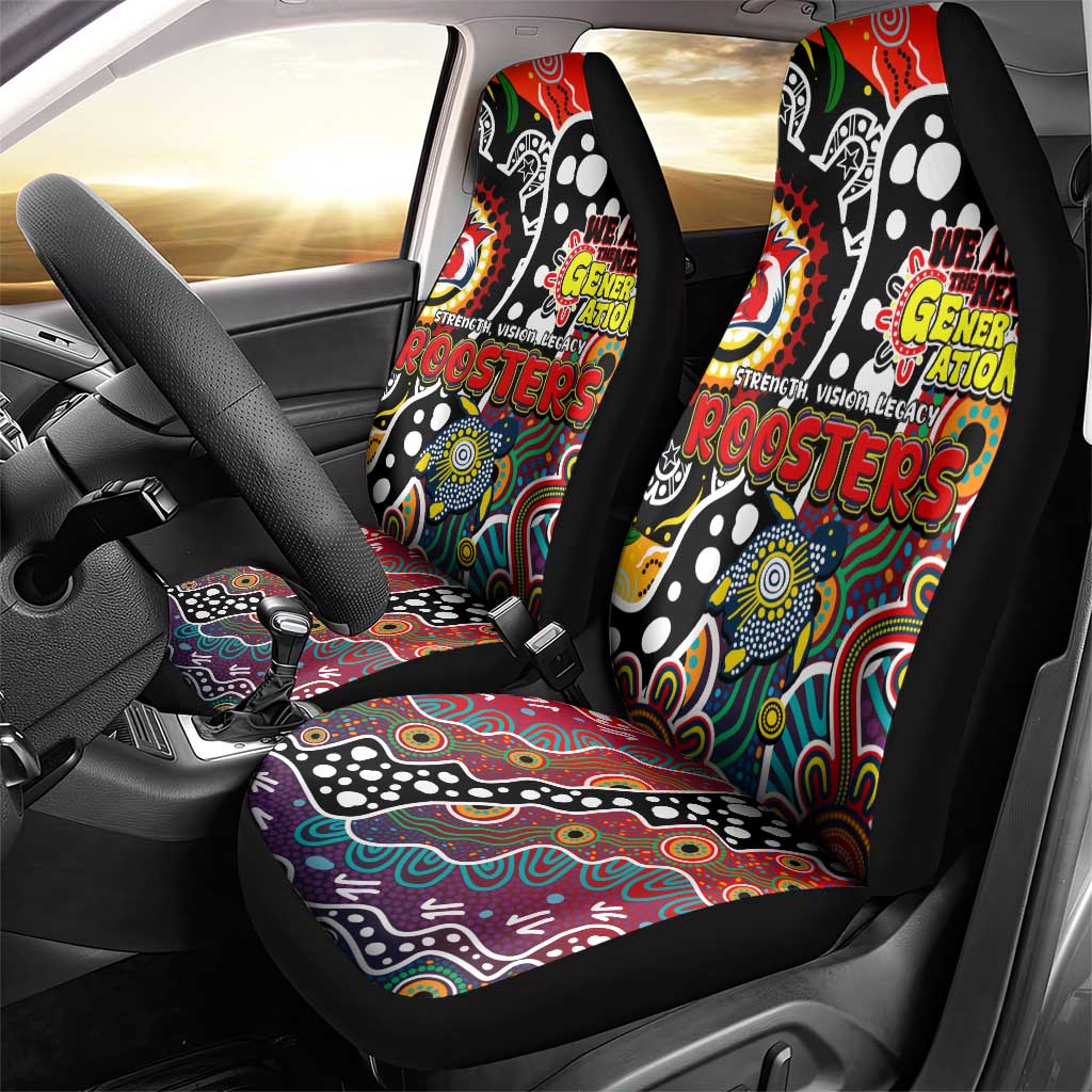 Roosters NRL Celebrating 50 Years of Naidoc Car Seat Cover NAIDOC Week 2025 Aboriginal