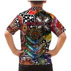 Personalised Roosters NRL Celebrating 50 Years of Naidoc Family Matching Mermaid Dress and Hawaiian Shirt NAIDOC Week 2025 Aboriginal