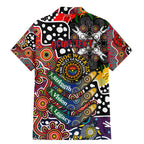 Personalised Roosters NRL Celebrating 50 Years of Naidoc Family Matching Mermaid Dress and Hawaiian Shirt NAIDOC Week 2025 Aboriginal
