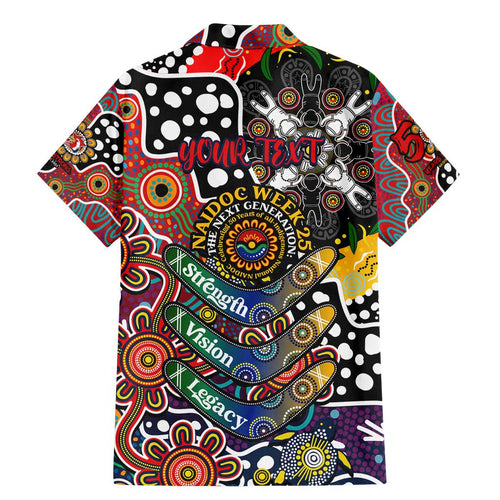Personalised Roosters NRL Celebrating 50 Years of Naidoc Family Matching Mermaid Dress and Hawaiian Shirt NAIDOC Week 2025 Aboriginal