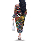 Personalised Roosters NRL Celebrating 50 Years of Naidoc Family Matching Off The Shoulder Long Sleeve Dress and Hawaiian Shirt NAIDOC Week 2025 Aboriginal