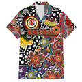 Personalised Roosters NRL Celebrating 50 Years of Naidoc Family Matching Off Shoulder Maxi Dress and Hawaiian Shirt NAIDOC Week 2025 Aboriginal