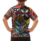 Personalised Roosters NRL Celebrating 50 Years of Naidoc Family Matching Short Sleeve Bodycon Dress and Hawaiian Shirt NAIDOC Week 2025 Aboriginal