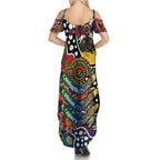 Personalised Roosters NRL Celebrating 50 Years of Naidoc Family Matching Summer Maxi Dress and Hawaiian Shirt NAIDOC Week 2025 Aboriginal