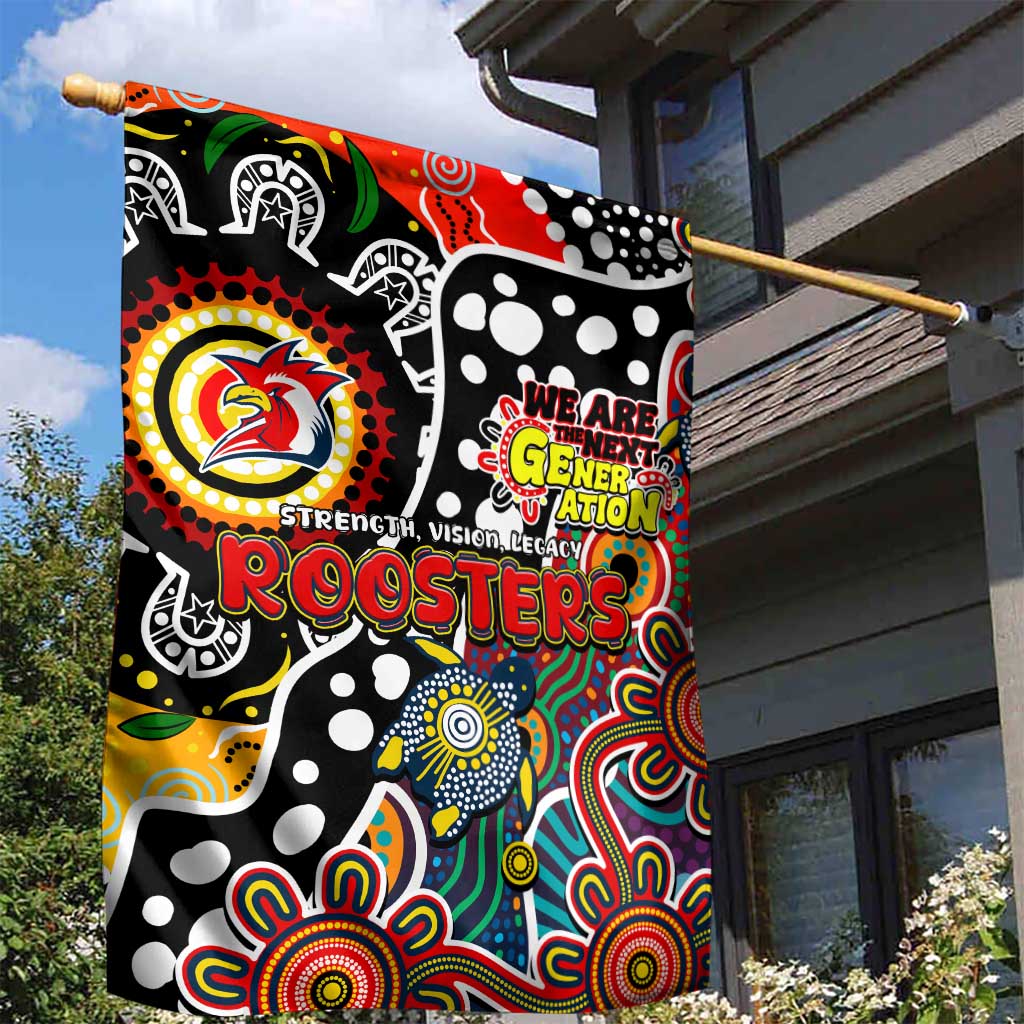 Roosters NRL Celebrating 50 Years of Naidoc Garden Flag NAIDOC Week 2025 Aboriginal