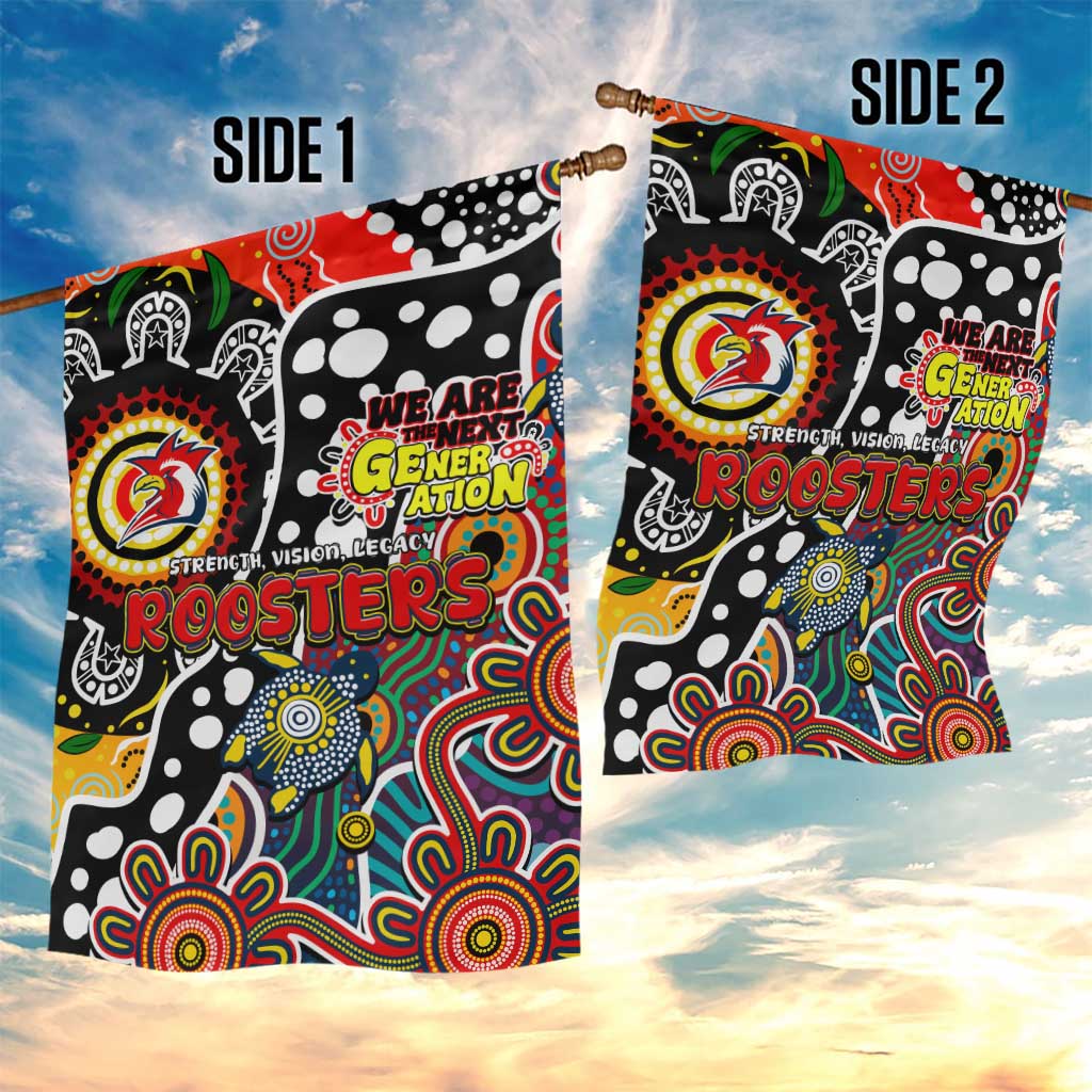 Roosters NRL Celebrating 50 Years of Naidoc Garden Flag NAIDOC Week 2025 Aboriginal
