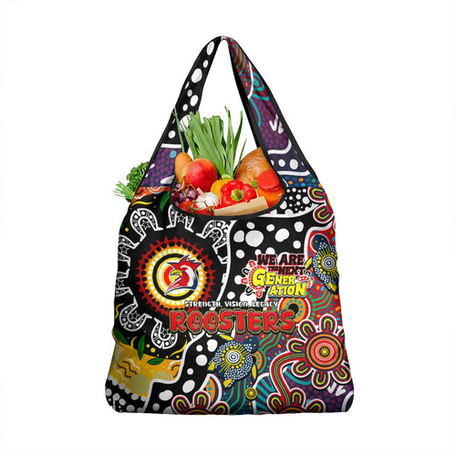 Roosters NRL Celebrating 50 Years of Naidoc Grocery Bag NAIDOC Week 2025 Aboriginal