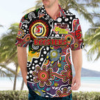 Personalised Roosters NRL Celebrating 50 Years of Naidoc Hawaiian Shirt NAIDOC Week 2025 Aboriginal
