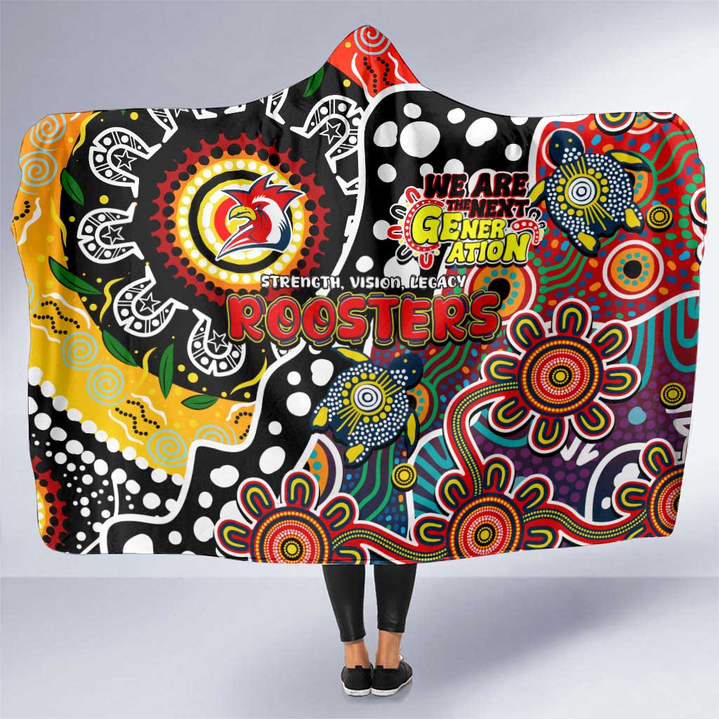 Roosters NRL Celebrating 50 Years of Naidoc Hooded Blanket NAIDOC Week 2025 Aboriginal