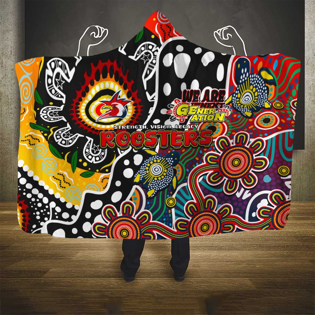 Roosters NRL Celebrating 50 Years of Naidoc Hooded Blanket NAIDOC Week 2025 Aboriginal
