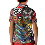 Personalised Roosters NRL Celebrating 50 Years of Naidoc Kid Polo Shirt NAIDOC Week 2025 Aboriginal