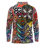 Personalised Roosters NRL Celebrating 50 Years of Naidoc Long Sleeve Polo Shirt NAIDOC Week 2025 Aboriginal