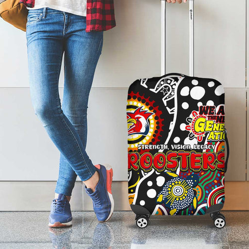 Roosters NRL Celebrating 50 Years of Naidoc Luggage Cover NAIDOC Week 2025 Aboriginal