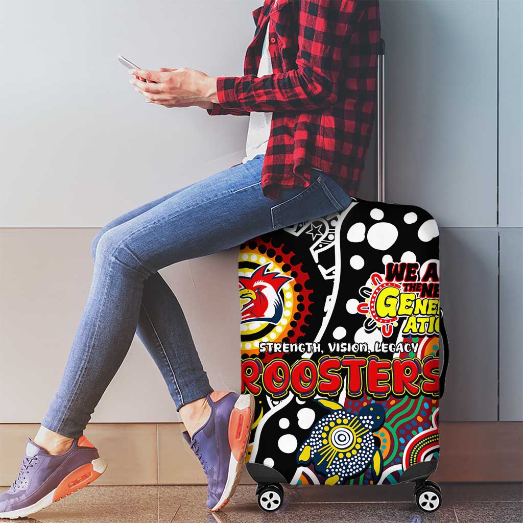 Roosters NRL Celebrating 50 Years of Naidoc Luggage Cover NAIDOC Week 2025 Aboriginal