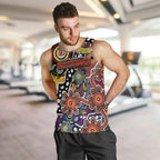 Personalised Roosters NRL Celebrating 50 Years of Naidoc Men Tank Top NAIDOC Week 2025 Aboriginal