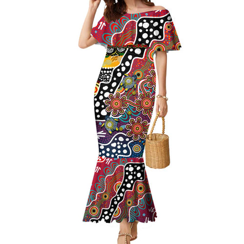 Personalised Roosters NRL Celebrating 50 Years of Naidoc Mermaid Dress NAIDOC Week 2025 Aboriginal