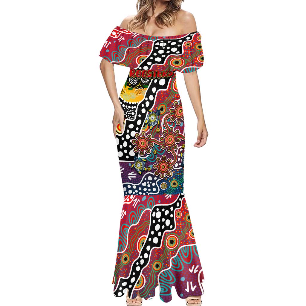 Personalised Roosters NRL Celebrating 50 Years of Naidoc Mermaid Dress NAIDOC Week 2025 Aboriginal