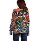 Personalised Roosters NRL Celebrating 50 Years of Naidoc Off Shoulder Sweater NAIDOC Week 2025 Aboriginal