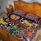 Roosters NRL Celebrating 50 Years of Naidoc Quilt Bed Set NAIDOC Week 2025 Aboriginal
