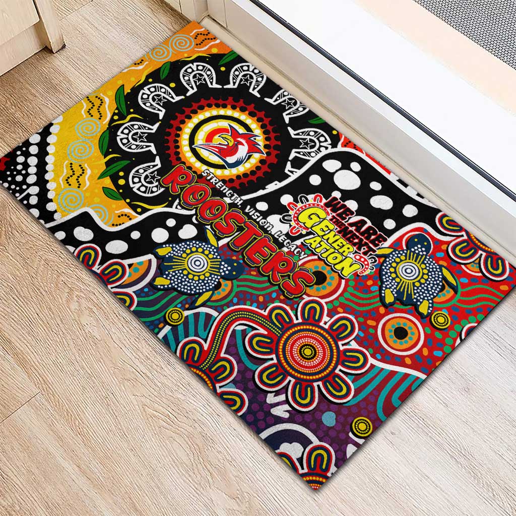 Roosters NRL Celebrating 50 Years of Naidoc Rubber Doormat NAIDOC Week 2025 Aboriginal