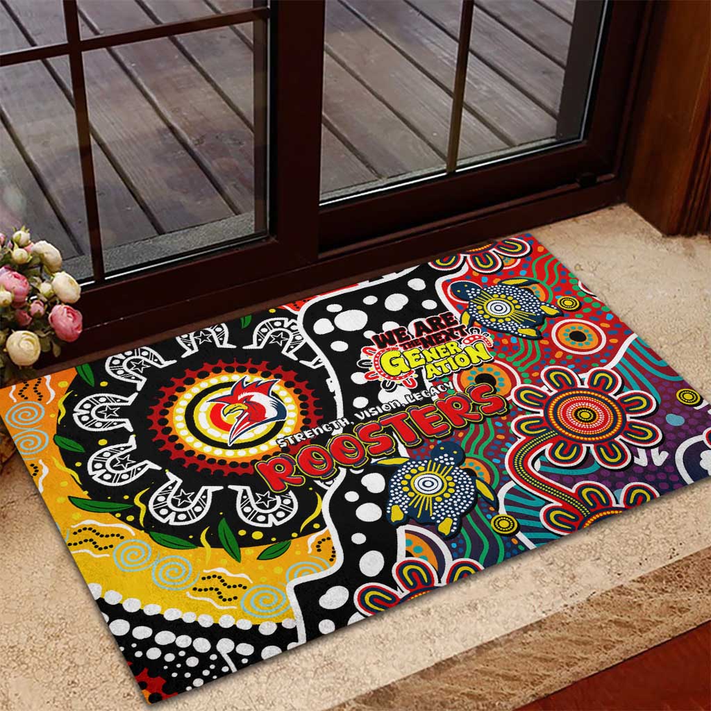 Roosters NRL Celebrating 50 Years of Naidoc Rubber Doormat NAIDOC Week 2025 Aboriginal