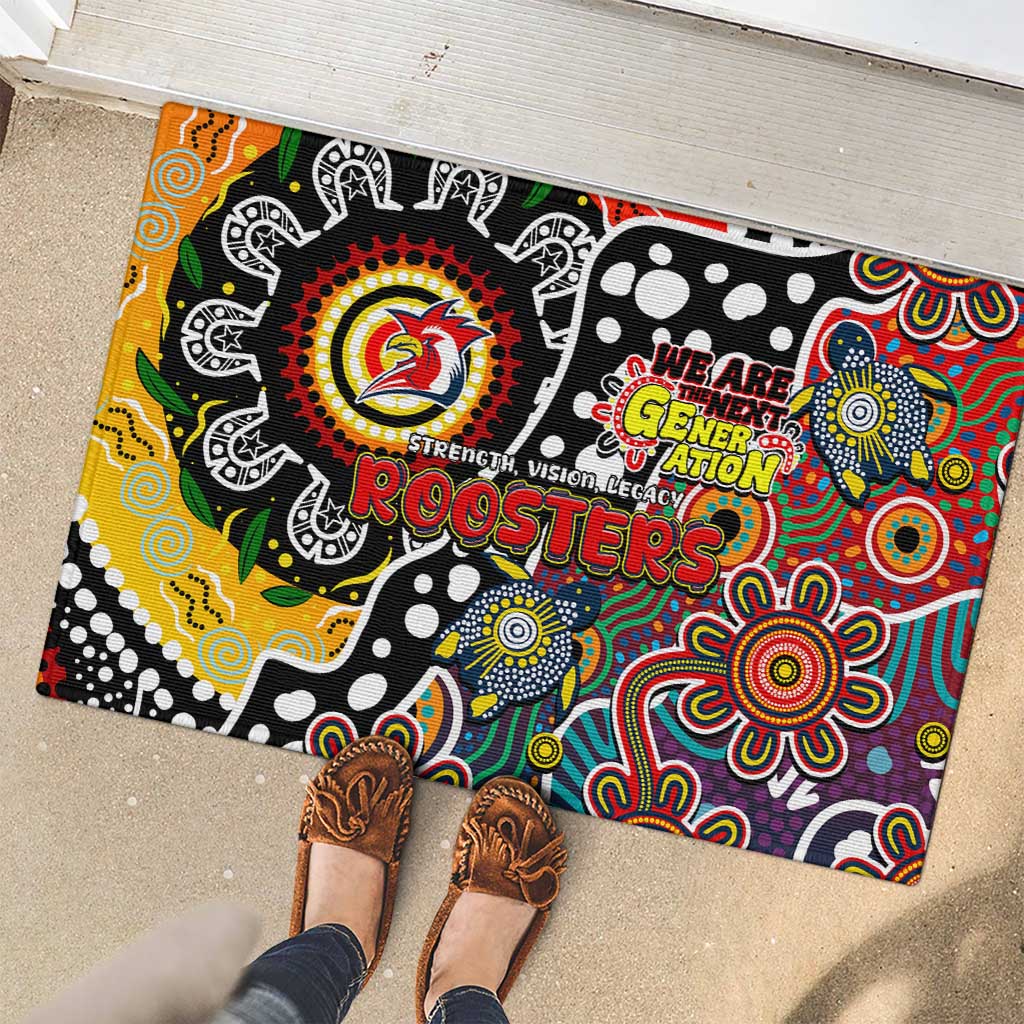 Roosters NRL Celebrating 50 Years of Naidoc Rubber Doormat NAIDOC Week 2025 Aboriginal