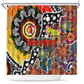 Roosters NRL Celebrating 50 Years of Naidoc Shower Curtain NAIDOC Week 2025 Aboriginal