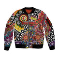 Personalised Roosters NRL Celebrating 50 Years of Naidoc Sleeve Zip Bomber Jacket NAIDOC Week 2025 Aboriginal
