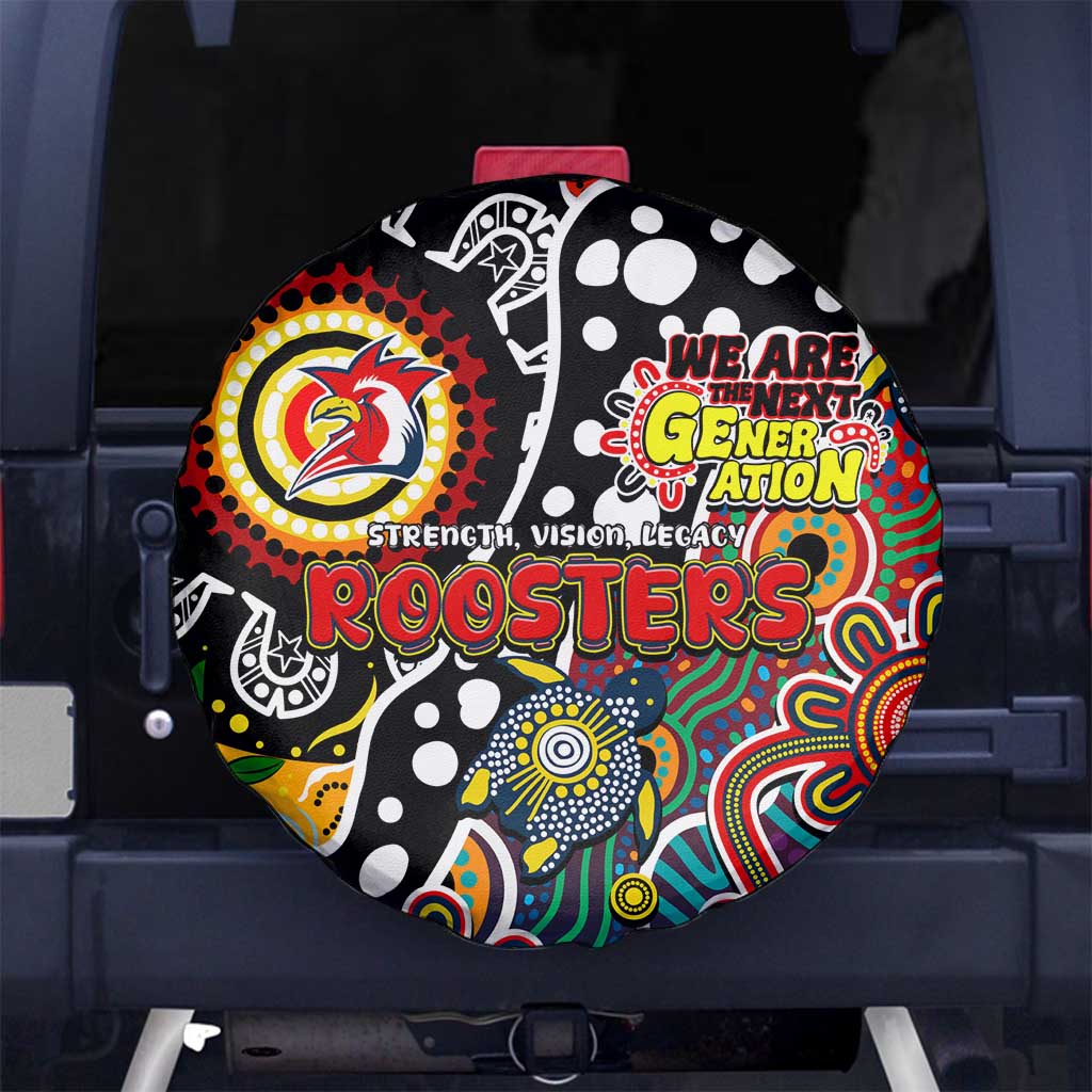 Roosters NRL Celebrating 50 Years of Naidoc Spare Tire Cover NAIDOC Week 2025 Aboriginal