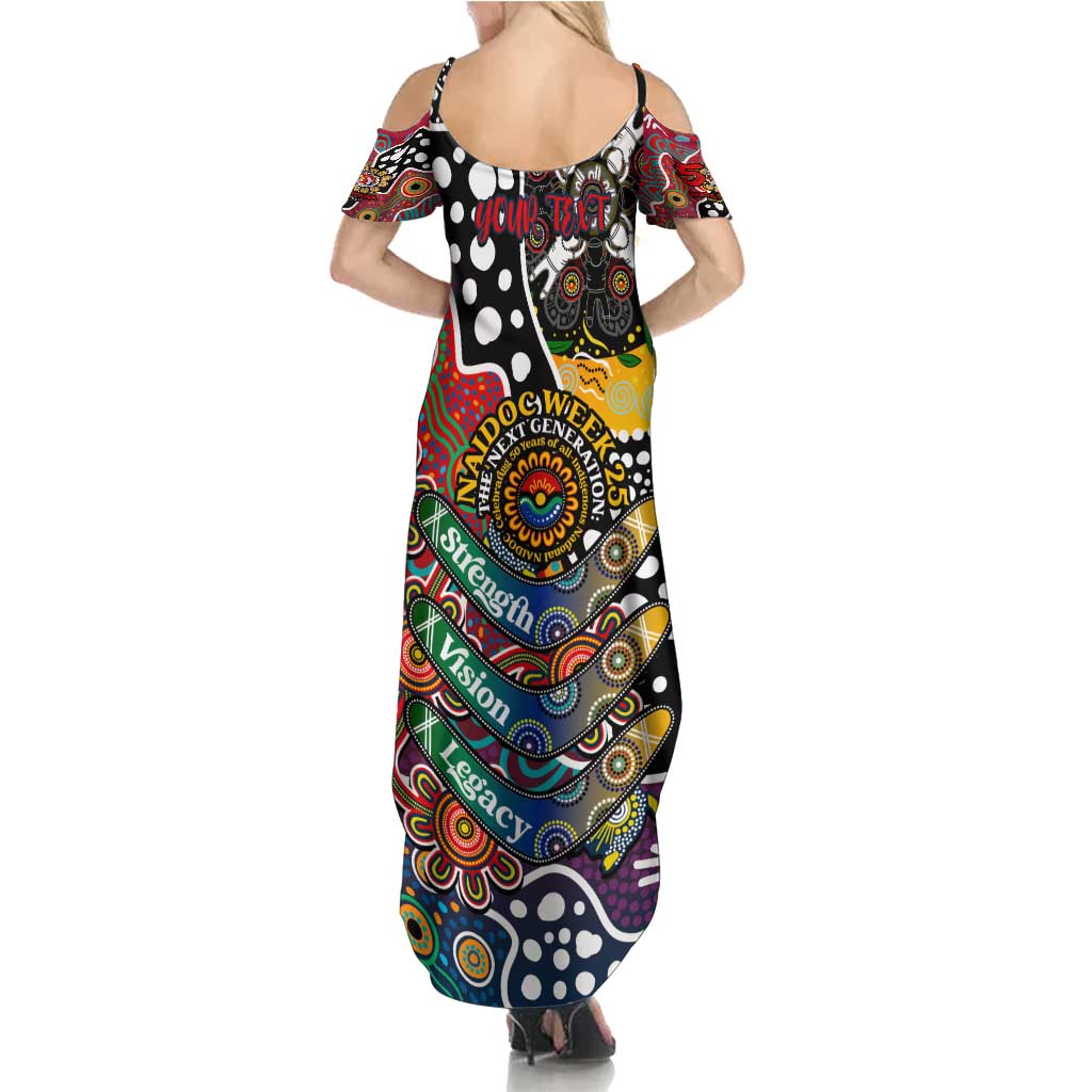 Personalised Roosters NRL Celebrating 50 Years of Naidoc Summer Maxi Dress NAIDOC Week 2025 Aboriginal