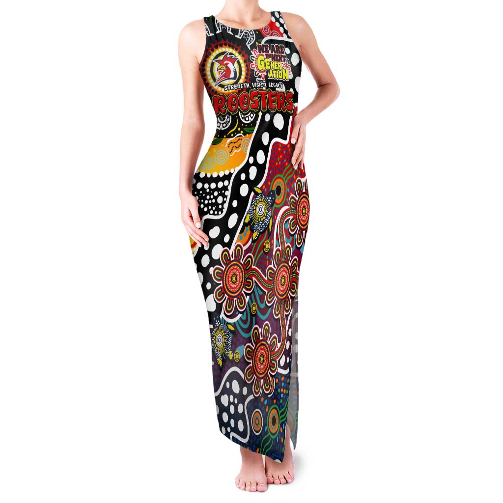 Personalised Roosters NRL Celebrating 50 Years of Naidoc Tank Maxi Dress NAIDOC Week 2025 Aboriginal